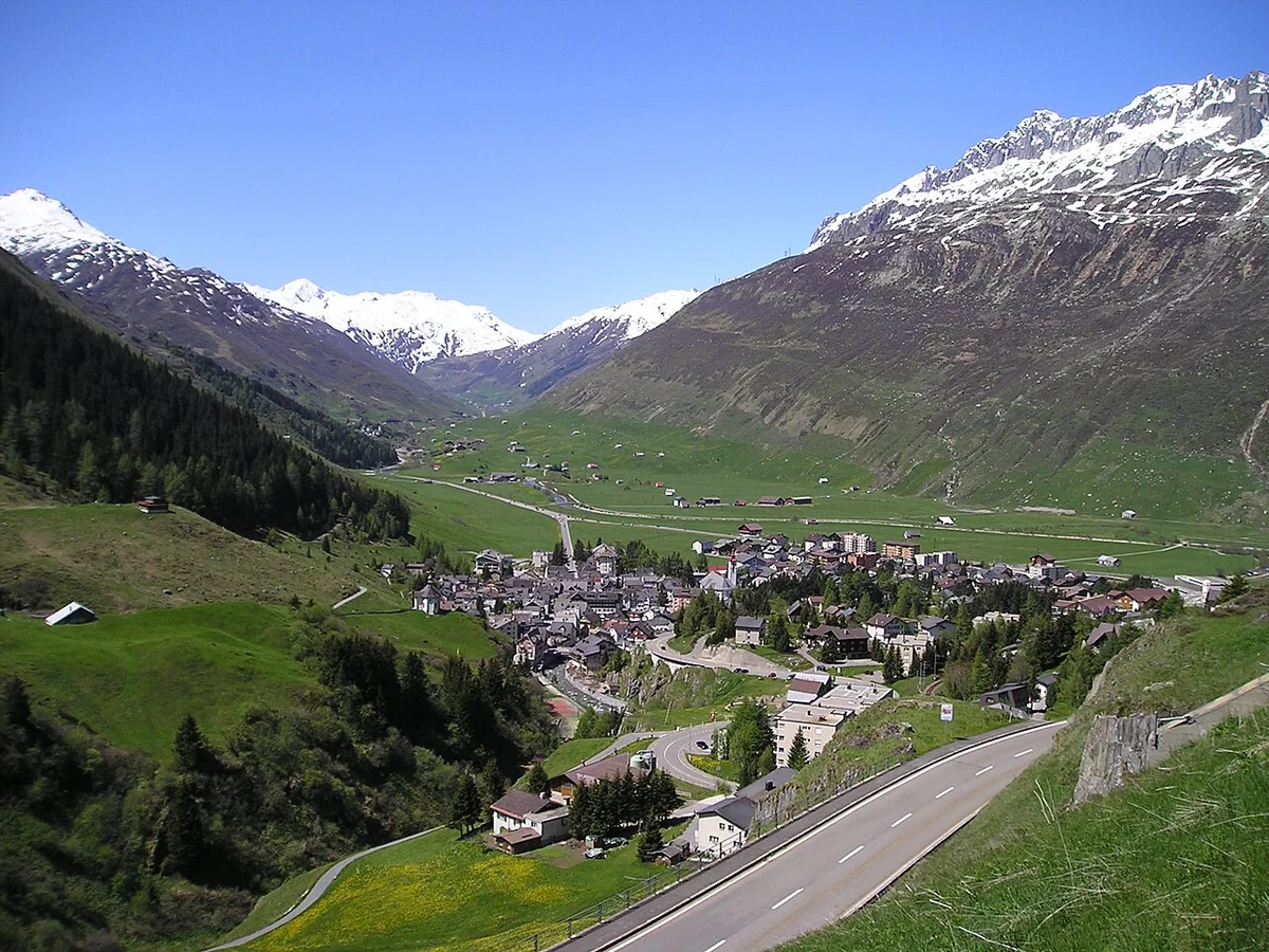 Andermatt, photographed for Wikimedia Commons