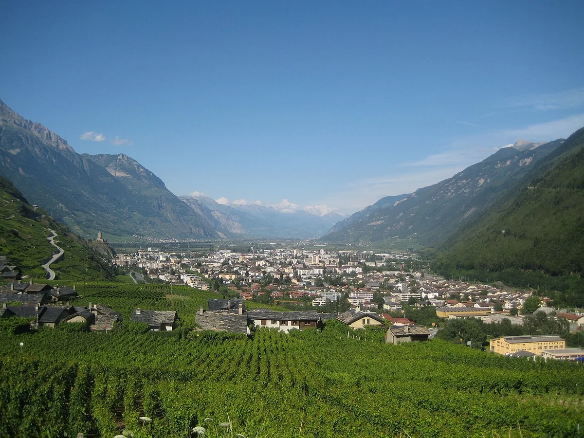 Martigny, photographed for Wikimedia Commons